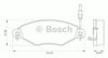 BOSCH 0 986 BB0 102 Brake Pad Set, disc brake